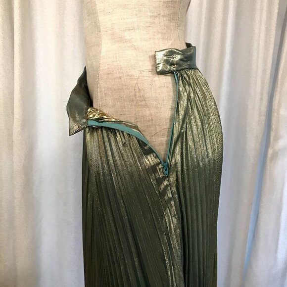 Vintage NEW Women's Princess Gown Separates Dress Blue Gold 1970s - Picture 12 of 16